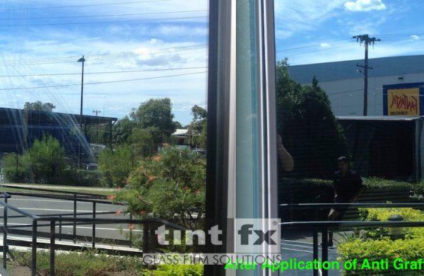 Commercial Window Tinting - Anti Graffiti Window Film - Solar Gard Graffitigard 4 Mil 100 Micron - Surelinc Villawood - Before and After - TintFX