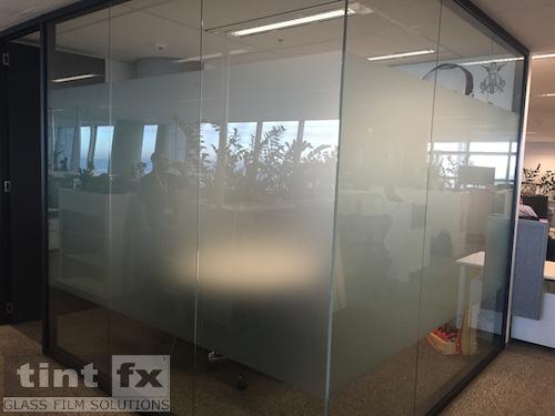 Commercial Window Tinting - Privacy Window Film - Metamark Dusted Frost - Coca-Cola Amatil North Sydney - SureLinc