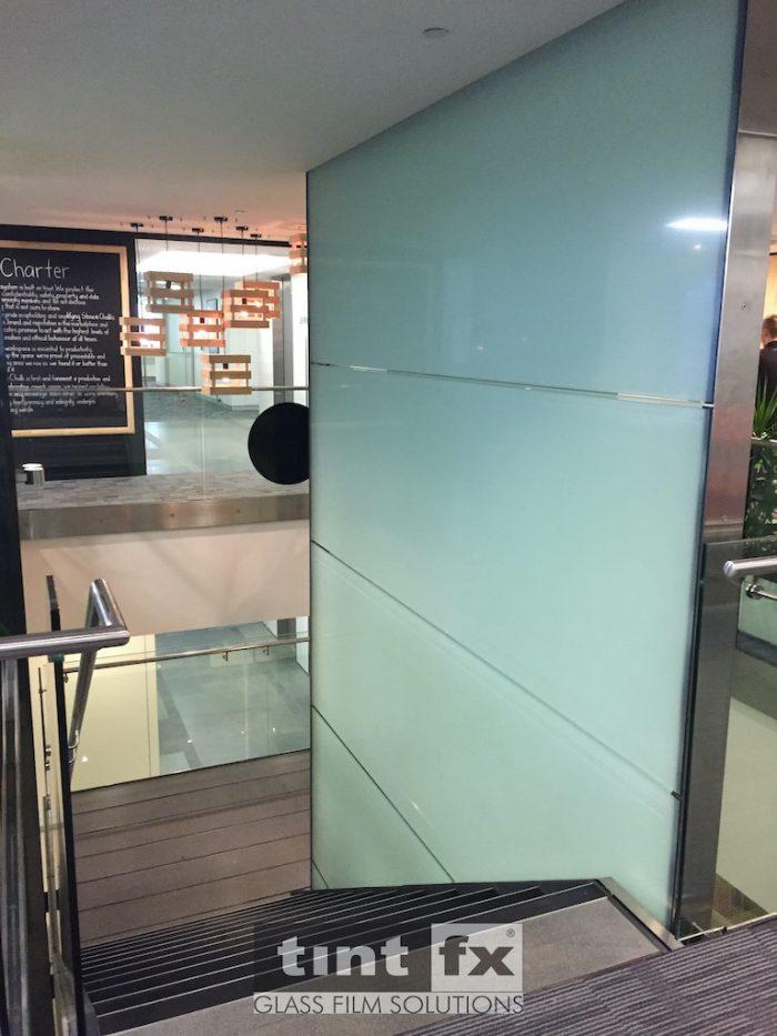 Commercial Window Tinting - Decorative Frosted Film - 3M FASARA Glass Finishes Cielo - Stone and Chalk - Schiavello Sydney 03
