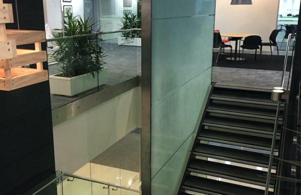 Commercial Window Tinting - Decorative Frosted Film - 3M FASARA Glass Finishes Cielo - Stone and Chalk - Schiavello Sydney