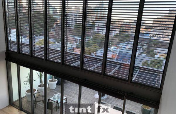 Residential Window Tinting - Solar Window Film - Solar Gard Ceramic CX 35 - Darlinghurst - louvres only - Solar Gard Ecolux 70 bottom sliding doors 01