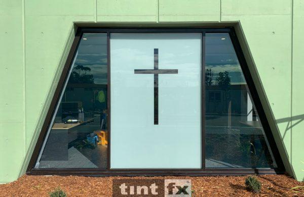 Commercial Window Tinting - Decorative Window Film - 3M FASARA Glass Finishes Luce - Anglicare Taren Point Nursing Home Chapel 06