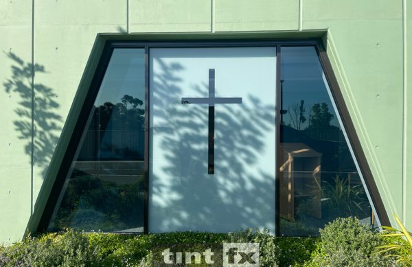Commercial Window Tinting - Decorative and Solar Window Films - 3M FASARA Luce and Prestige 40 Exterior - Anglicare Taren Point Nursing Home Chapel 01