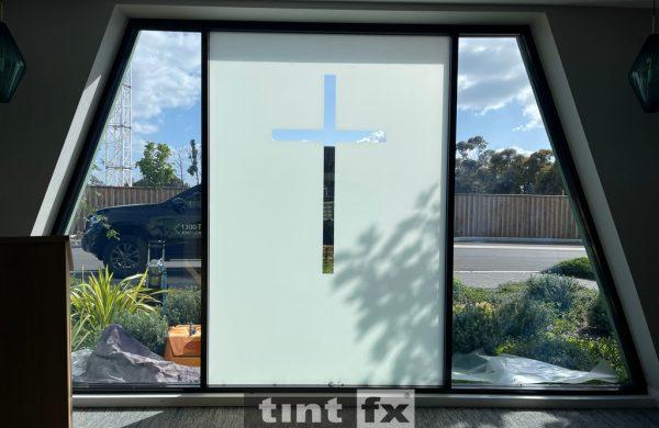 Commercial Window Tinting - Decorative and Solar Window Films - 3M FASARA Luce and Prestige 40 Exterior - Anglicare Taren Point Nursing Home Chapel 02