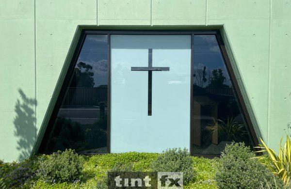 Commercial Window Tinting - Decorative and Solar Window Films - 3M FASARA Luce and Prestige 40 Exterior - Anglicare Taren Point Nursing Home Chapel 04