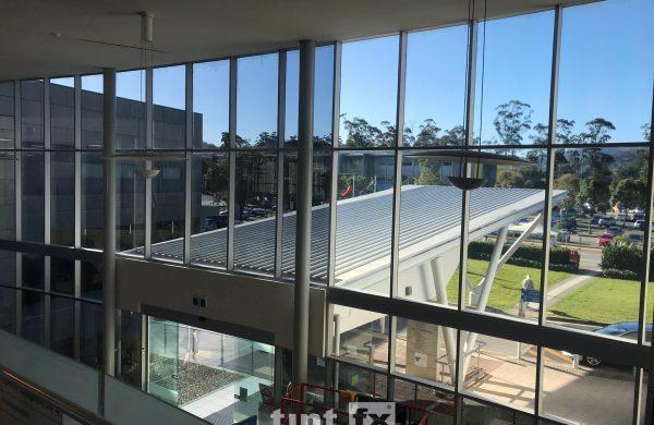 Commercial Window Tinting - Solar Window Film - Solar Gard True Vue 15 - Coffs Harbour Health Campus - TintFX - left windows with film