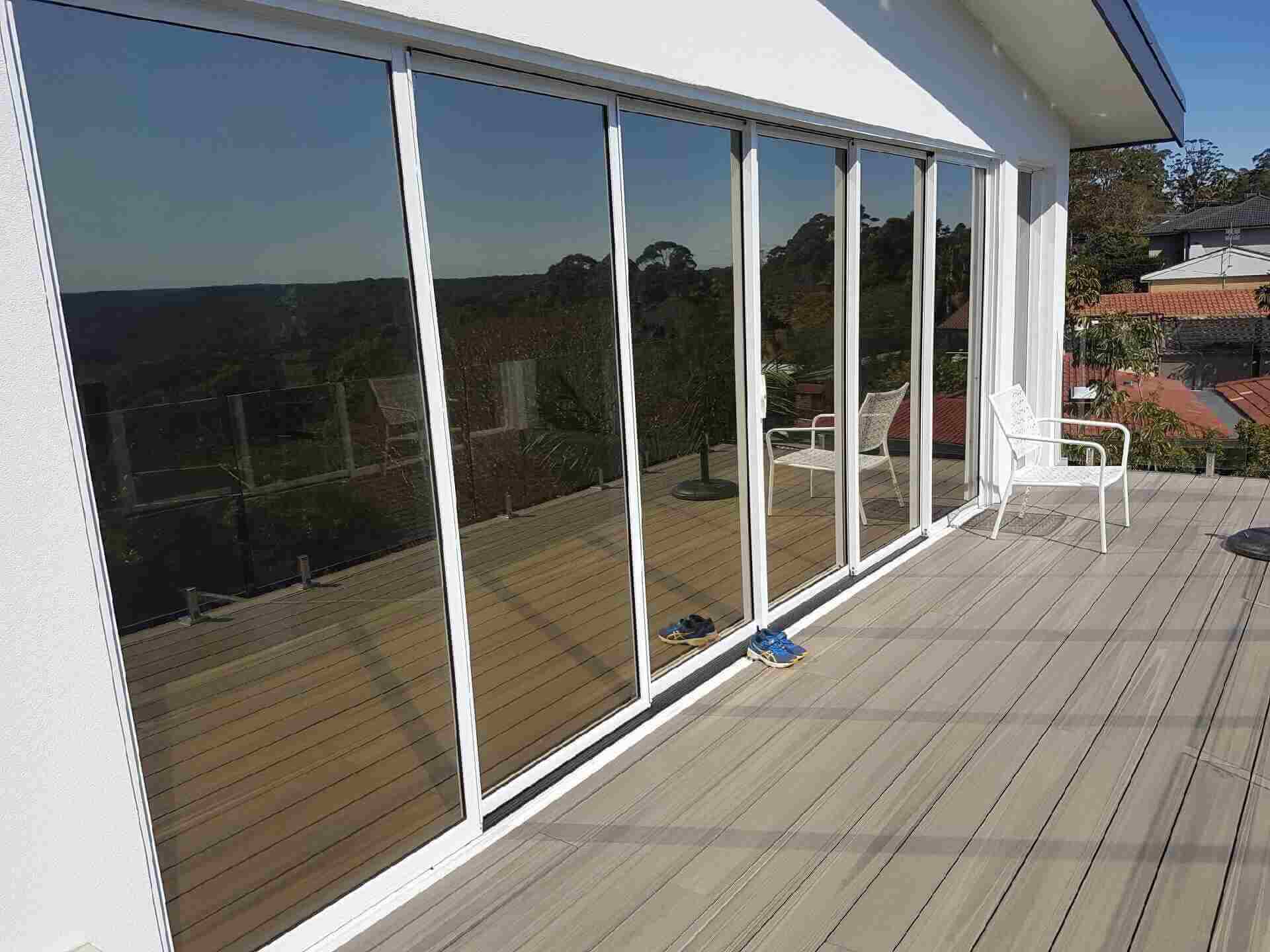 Residential Window Tinting - Daytime Only Privacy Window Film - Solar Gard TrueVue 15 - Terrey Hills - sliding door - TintFX
