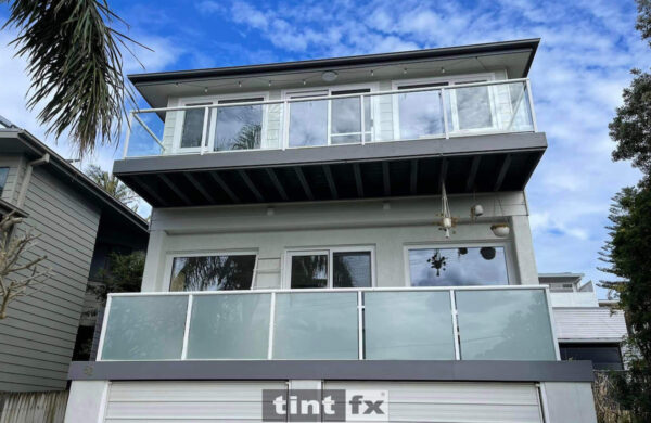 Sydney Residential Window Film - Privacy Frosted Film - Metamark M7 Silver Etch - balustrade - Curl Curl - TintFX