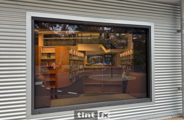 Commercial Window Tinting - Solar Window Film - 3M Prestige 40 Exterior - School Library Window - Terrey Hills - TintFX