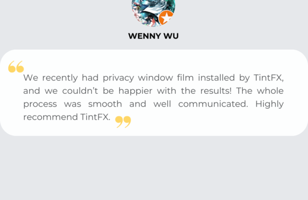 Sydney Residential Window Tinting - Privacy Frosted Window Film - Metamark M7 Dusted Etch - Picnic Point - TintFX - 219th Google Review