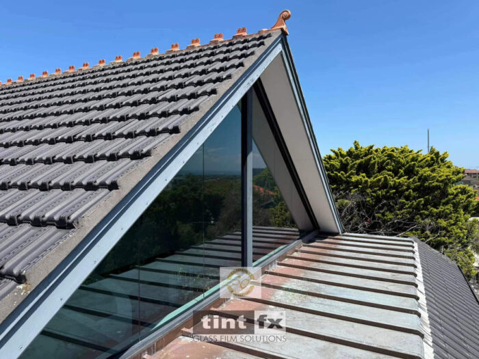 Sydney Residential Window Tinting - Solar Control Window Film - 3M Prestige 70 Exterior - Angled highlights creating triangle - Kingsford - TintFX
