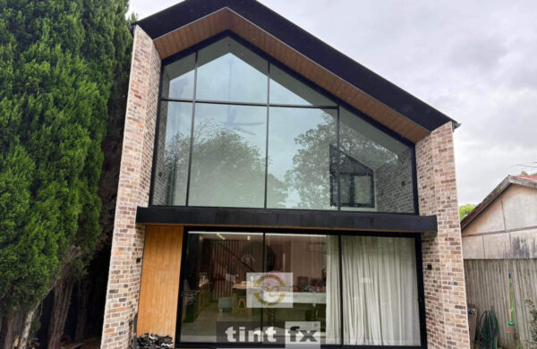 Sydney Residential Window Tinting - Solar Control Window Film - 3M Prestige 70 - round window - scaffolding access - Gladesville - TintFX