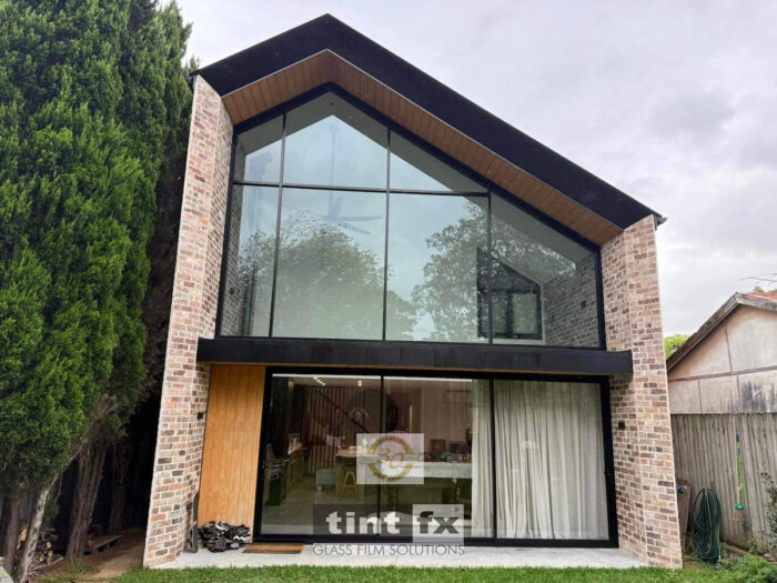 Sydney Residential Window Tinting - Solar Control Window Film - 3M Prestige 70 - round window - scaffolding access - Gladesville - TintFX