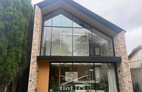 Sydney Residential Window Tinting - Solar Control Window Film - 3M Prestige 70 - round window - scaffolding access - Gladesville - TintFX