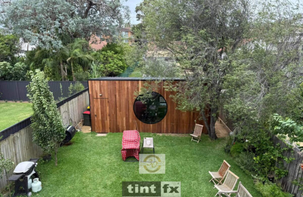 Sydney Residential Window Tinting - Solar Control Window Film - 3M Prestige 70 - round window - scaffolding access - Gladesville - TintFX