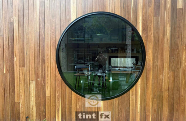 Sydney Residential Window Tinting - Solar Control Window Film - 3M Prestige 70 - round window - scaffolding access - Gladesville - TintFX