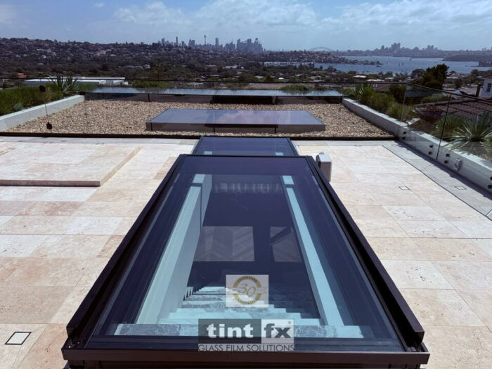 Sydney Residential Window Tinting - Solar Window Film - 3M Prestige 70 Exterior - double glazed retractable skylight - Dover Heights - TintFX